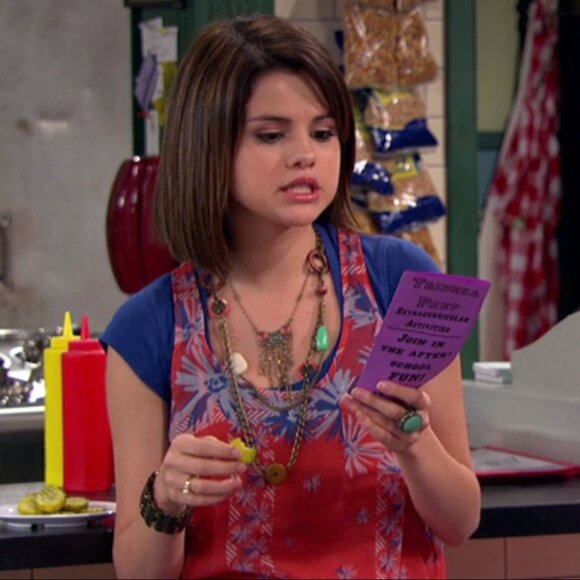 Joie Sabine Floral Silk Pocket Tank in Saffron ASO Alex Russo - Picture 9 of 11